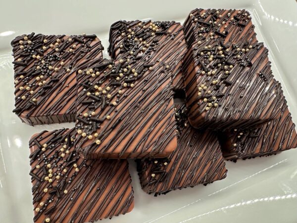 8-Black and Gold S’mores Treats For Baby Shower/Wedding Favors/Birthday Party Favors - Image 2