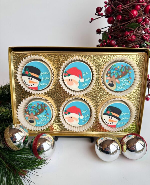 6 Santa and Friends Chocolate Covered Oreos Gift Set For Christmas Gift/ Teacher Gifts/Chocolate Treats