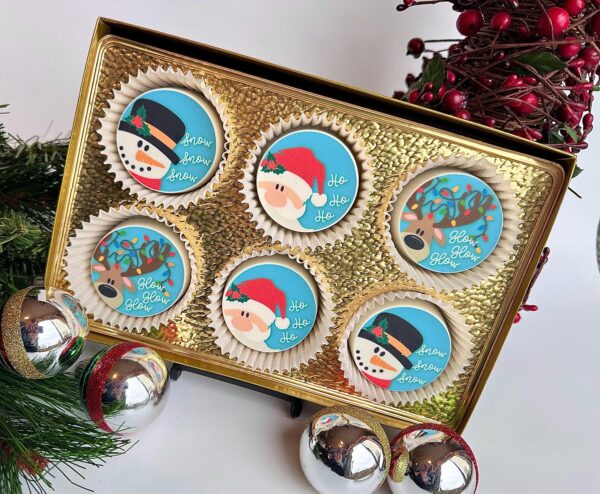 6 Santa and Friends Chocolate Covered Oreos Gift Set For Christmas Gift/ Teacher Gifts/Chocolate Treats - Image 3