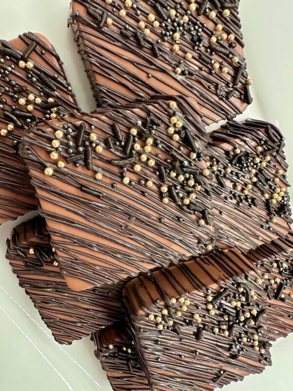 8-Black and Gold S’mores Treats For Baby Shower/Wedding Favors/Birthday Party Favors - Image 3