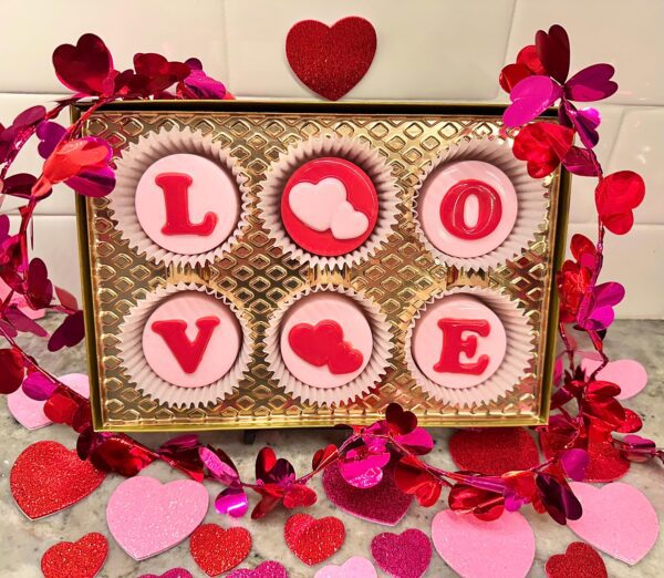 6-LOVE Valentine Chocolate Covered Oreos with Hearts/Valentine Gift/Party Favors/Valentine Party/Sweetheart Gift - Image 6