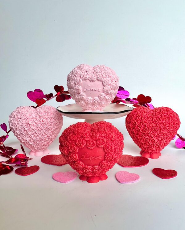 6-Solid Chocolate “Love” Hearts For Wedding Favors/Birthday Favors/Party Favors/Valentine Gift/Anniversary Gift - Image 2