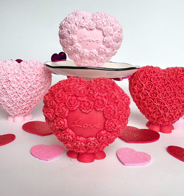 6-Solid Chocolate “Love” Hearts For Wedding Favors/Birthday Favors/Party Favors/Valentine Gift/Anniversary Gift - Image 3