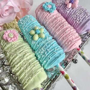 12-Pastel Triple Marshmallow Pops For Baby Shower/Wedding/Birthday Party/Party Favors/Valentine Gift/Sweetheart