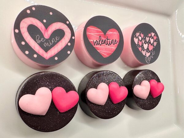 12-Pink & Black Valentine Chocolate Covered Oreos with Hearts/Valentine Gift/Party Favors/Valentine Party/Sweetheart Gift - Image 6