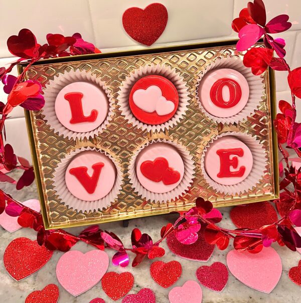 6-LOVE Valentine Chocolate Covered Oreos with Hearts/Valentine Gift/Party Favors/Valentine Party/Sweetheart Gift - Image 7