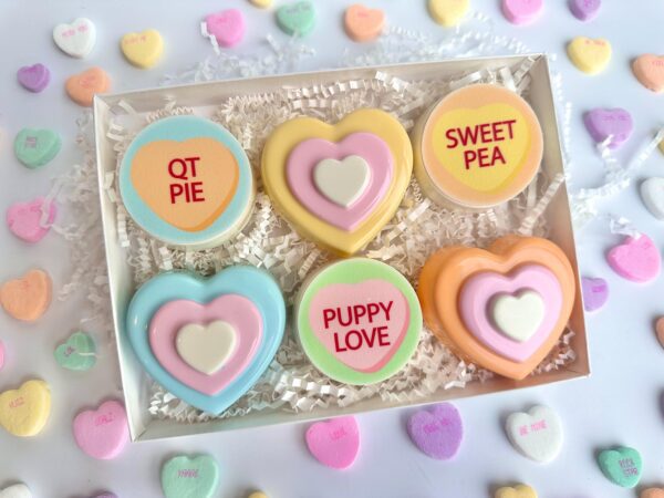 Conversation & Heart Chocolate Covered Oreo Gift Box/For Valentine’s Day/Valentine Gift/Sweetheart Gift