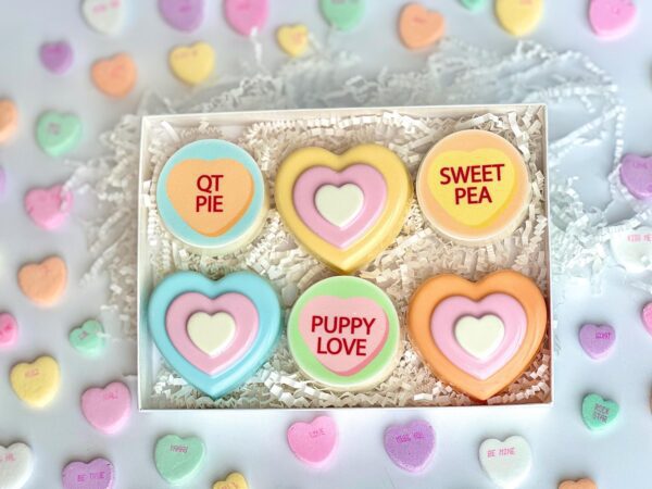 Conversation & Heart Chocolate Covered Oreo Gift Box/For Valentine’s Day/Valentine Gift/Sweetheart Gift - Image 3