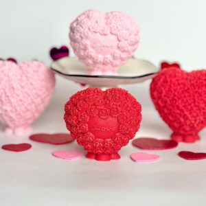6-Solid Chocolate “Love” Hearts For Wedding Favors/Birthday Favors/Party Favors/Valentine Gift/Anniversary Gift