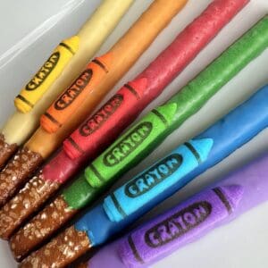 12-Crayon Chocolate Covered Pretzels