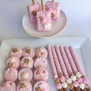 36 Piece Pink and Gold Chocolate Treat Package