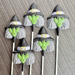 12-Chocolate Witch Lollipop Favors For Halloween Party/School Party Favors/Trick or Treators/Party Favors