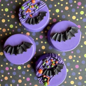 12-Bat Chocolate Covered Oreo Favors For Halloween Party/School Party Favors/Trick or Treators/Party Favors