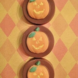 12-Chocolate Covered Oreo Jack-O-Lantern Pumpkins For Halloween