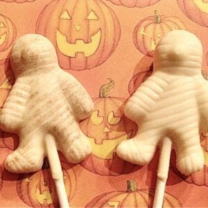 12-Chocolate Mummy Lollipops For Halloween For School Party/Halloween Party/Party Favors
